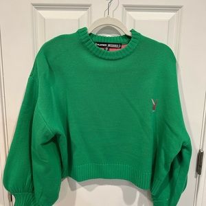 Green and pink Playboy X Misguided sweater size 2